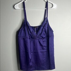 Purple Lace Trim Camisole